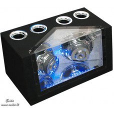 Subwoofer BOA BBS1001 with blue lighting 4Ω+4Ω 2x500W 10