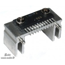 Integrated circuit  LA4282 with heatsink