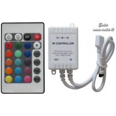 RGP LED strips controller 12V 3x2A with remote control IR24