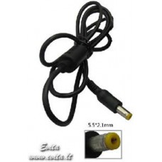 DC plug 5.5/2.1mm with cable 1.2m for 