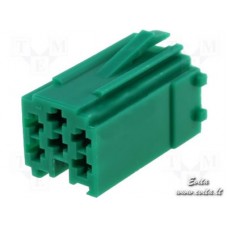 Mini ISO plug 6pin green