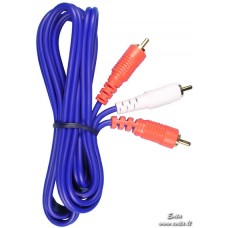 Cable "RCA male – 2 RCA male" 1.5m goldplated