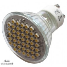 Lamp 230V 3W 45xSMD 3528 LED GU10 warm white