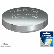 Lithium button cell CR1632 3V 140mAh ø16.0x3.2mm VARTA 