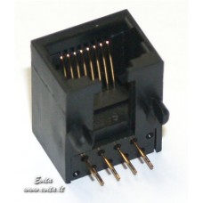 Socket 8P8C soldered in plate low profile