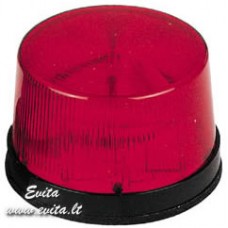 Mini strobe lamp 12V 70x64mm red 12VDC