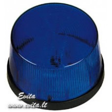 Mini strobo lempa 12V 70x64mm mėlyna 12VDC