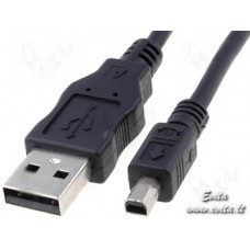 Cable "USB A  male - mini USB B male" 1.8m Mitsumi