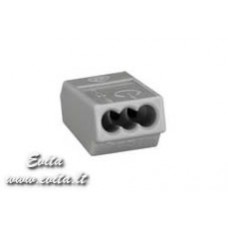 Push wire connector for junction boxes 273-100 3x0,75-1,5mm2 18A 400V WAGO Push wire connector for junction boxes 273-100 3x0,75-1,5mm2 18A 400V WAGO