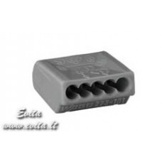 Push wire connector for junction boxes 273-101 5x0,75-1,5mm2 18A 400V WAGO Push wire connector for junction boxes 273-101 5x0,75-1,5mm2 18A 400V WAGO