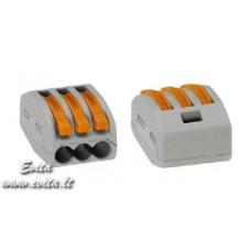 Push wire compact connector with levers 222-413 3x0,08-4mm2 32A 400V WAGO