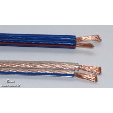 Cable 2x2mm² for acoustic columns with transparent insulation, 1m.