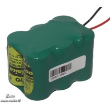 Rechargeable battery 6xSC 1.2V 1300mAh NiCd  with leads