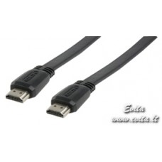 Cable "HDMI male - HDMI male" 5m flat