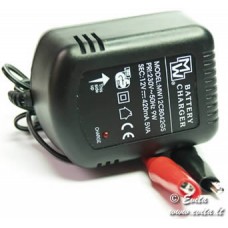 Lead-acid battery charger 12V 420mA witch charging close indication