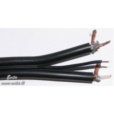 Screened cable RCA with control, 1m.