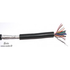 Screened cable SCART 21 wires, 1m.