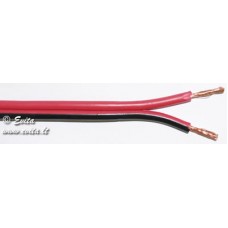 Cable 2x1mm² for acoustic columns with black/red insulation, 1m.