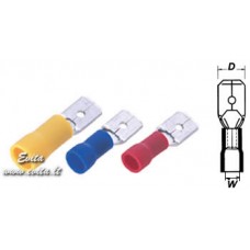 Flat 2.8mm switch-plug for 0.5-1.5mm² wire/ MDV 1-110 (5) red