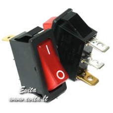 Rocker switch R495KDEFT2F 15A/250VAC OFF-ON with 220V neon lamp