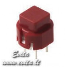 Button switch DATE6RT OFF-(ON) red