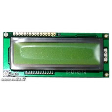 LCD indikatorius DEM16214SYH-LY 16x2 (4.07x7.76)mm su pašvietimu