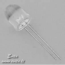 Light-emitting diode 10mm amber diffusive L-833AD 