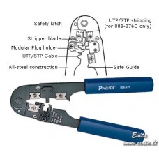 Įrankis 4P kištukams užspausti 808-376A Pro'sKit