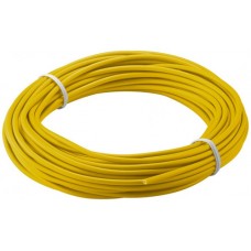 Insulated copper wire 1x0.14mm², 10m. yellow