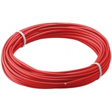 Insulated copper wire 1x0.14mm², 10m. red