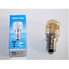 Lamp bulb for oven E14, 15W, 220V, 300°C (d = 22 mm, h = 47 mm)
