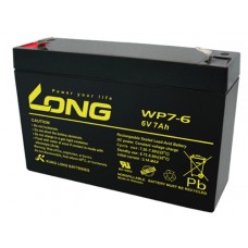 Lead-acid battery 6V 7Ah WP7-6 LONG