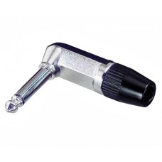 6.3mm jack plug angled mono
