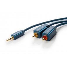 Cable "Ø3.5mm stereo plug – 2xRCA plugs" 1m Clicktronic