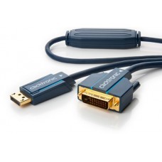 Cable "DP(DisplayPort) male - DVi-D male" 2m Clicktronic