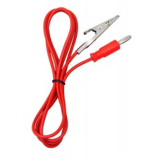 Probe Cable "Banana Plug - Alligator Clip" 1m. red