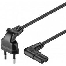 Power cable "Euro plug (Type C CEE 7/16) - Device jack C7" 1.5m black