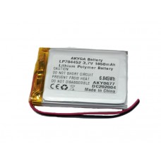 Rechargeable battery 3.7V 1850mAh 44x7x53mm Li-Polymer