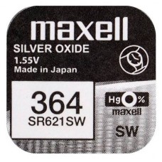 Silveroxid button cell 364 (SR621SW) 1.55V Maxell