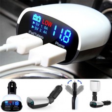 Car USB  charger with LED display