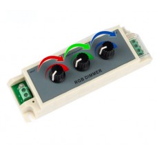 LED juostų valdiklis - dimeris DC12-24V RGB 3 kanalų