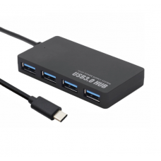 Didelės spartos USB-C šakotuvas su 4 xUSB3.0 portais