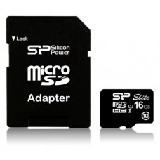 Atminties kortelė Silicon Power Elite UHS-I 16 GB MicroSDHC class 10 SD adapteris