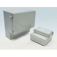 Sealed dual-compartment enclosure (166x161x93)mm transparent IP65