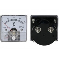 Analogue voltage panel meter DC 40V 51x51mm