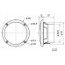 Full-range speaker VISATON VS-FR8WP/8 8Ω 100Hz-20KHz 25Wmax 84dB Ø80mm white