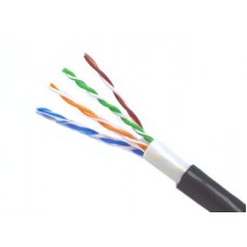 Computer network cable UTP 5E cat., solid cord, outdoor, 4 pairs, 1m.