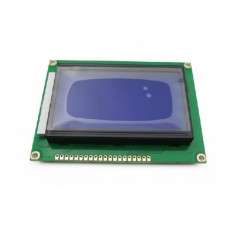 LCD indikatorius 128x64 mėlynas