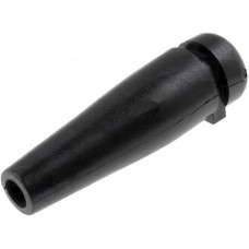 Cable strain relief, hole diam. 3.5mm black