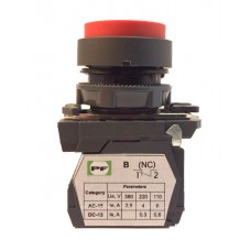 Pushbutton switch FP PCPB 1NC plastic red